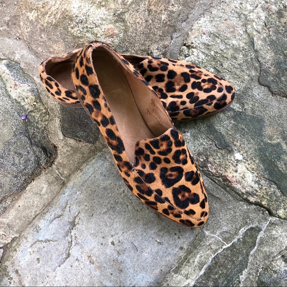 Madewell Leopard Leather Loafers